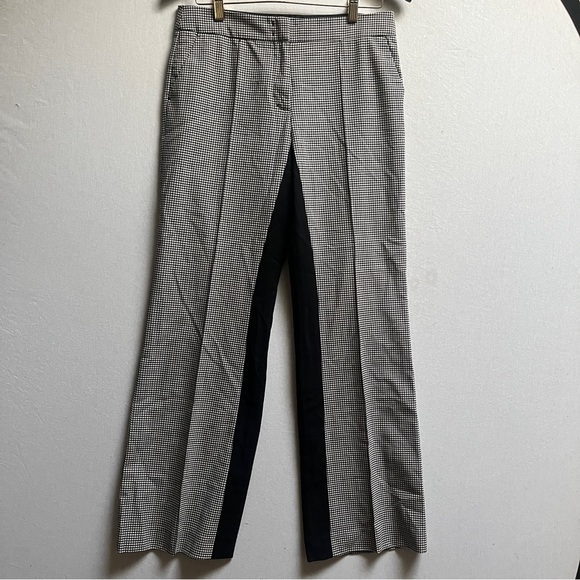 Dorothee Schumacher Virgin Wool Trousers Black White Check Size 32 - Picture 2 of 11